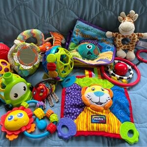 Bundle of Baby Rattles, Toys, Book, SmartNoggin
